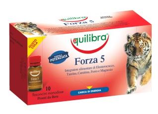 Equilibra Forza 5 integratore alimentare 10 flaconcini Equilibra Forza 5 integratore alimentare 10 flaconcini