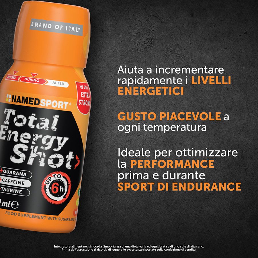 Named Sport - Total Energy Shot 60 ml - Integratore Energetico Per Sportivi 