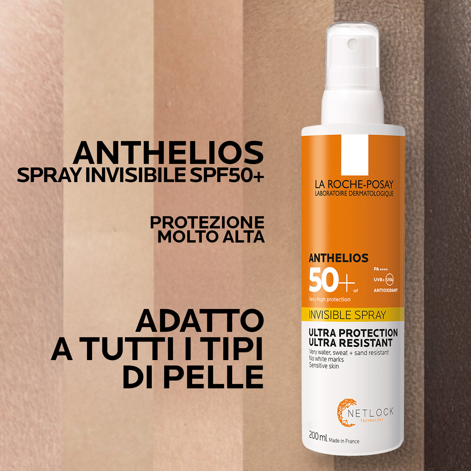 La Roche-Posay Anthelios - Spray Solare Invisible SPF50+ Corpo 200 ml