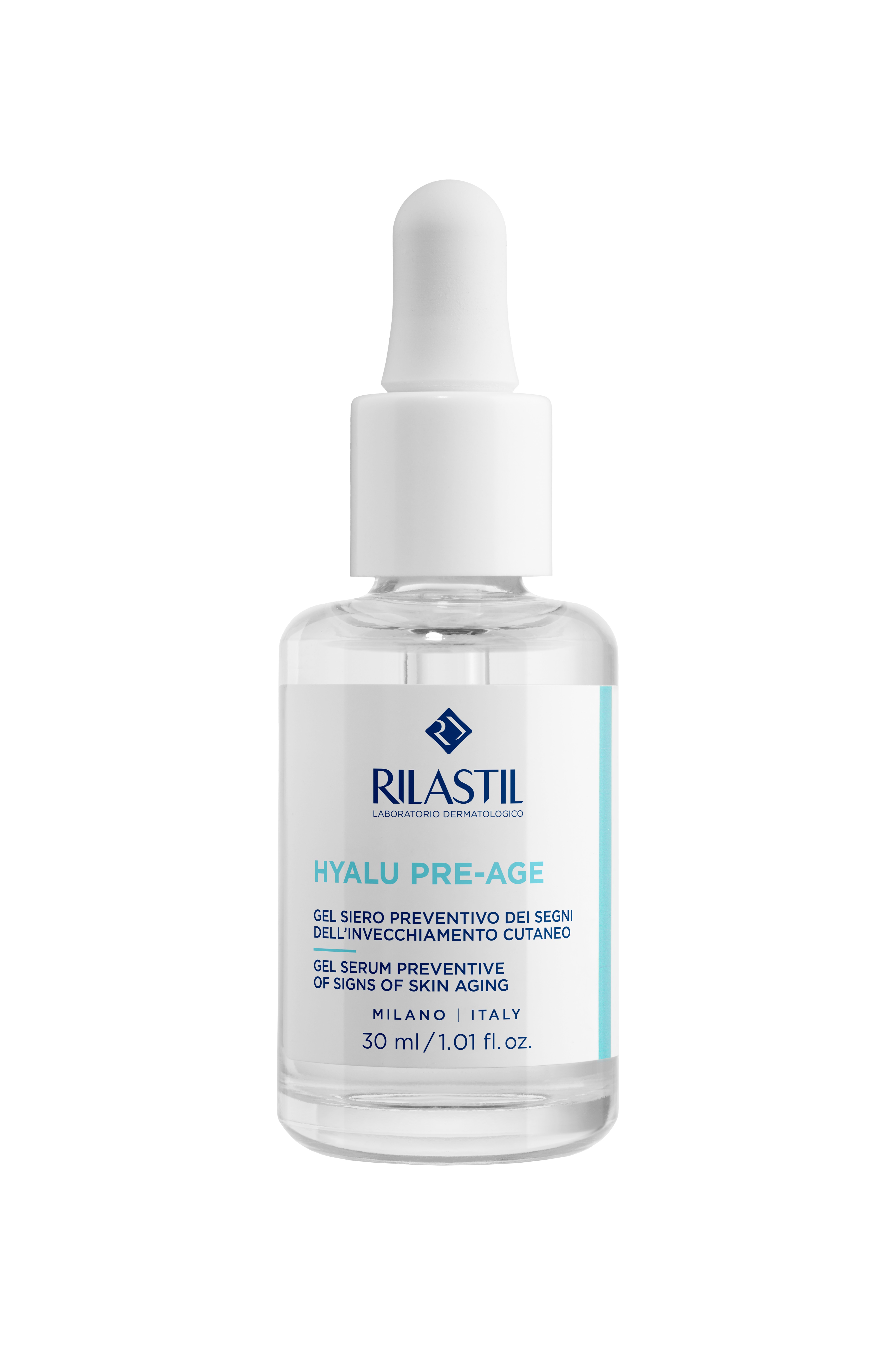 Rilastil Hyalu Pre-Age - Gel Siero Preventivo Dell'Invecchiamento Cutaneo 30 ml