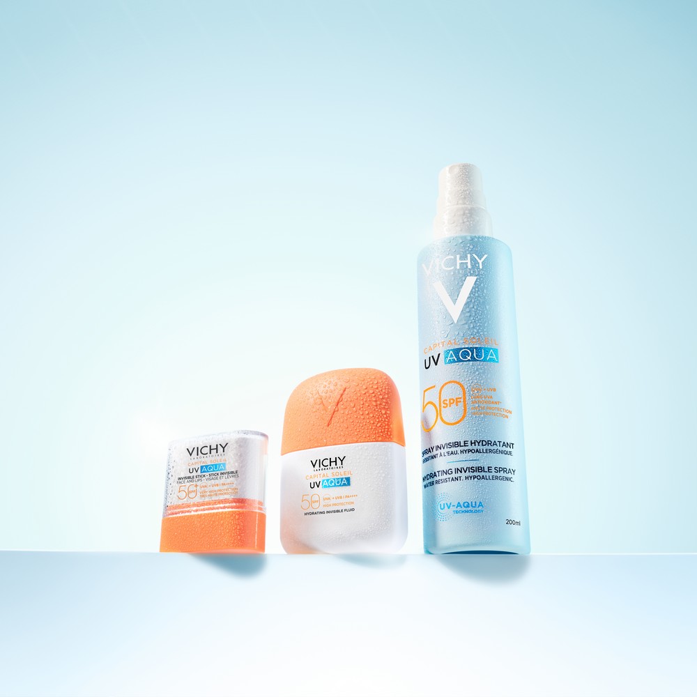 Vichy - Capital Soleil - Uv Aqua SPF50 Protezione Elevata - Fluido Idratante Viso 50 ml