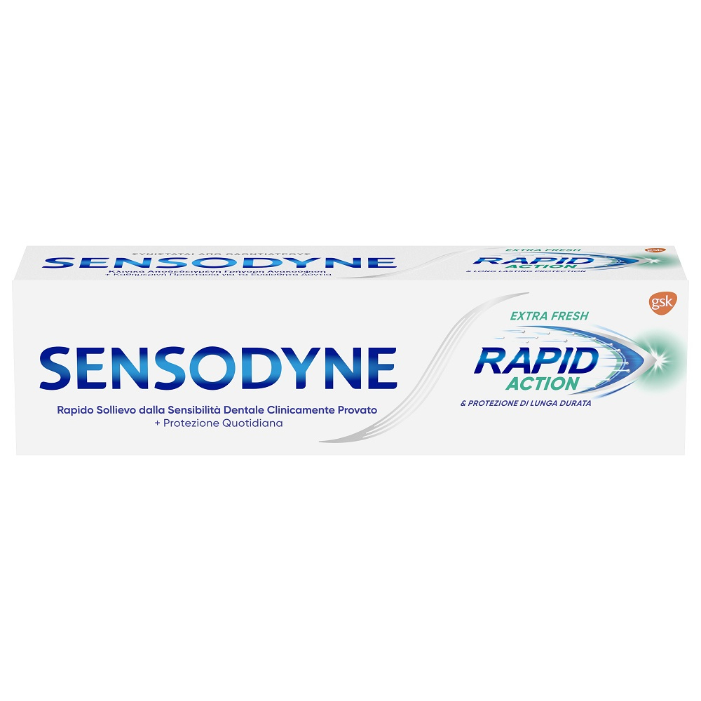 Sensodyne Rapid Action Dentifricio Quotidiano Denti Sensibili Igiene Dentale Extra Fresh 75 ml Sensodyne Rapid Action Dentifricio Quotidiano Denti Sensibili Igiene Dentale Extra Fresh 75 ml