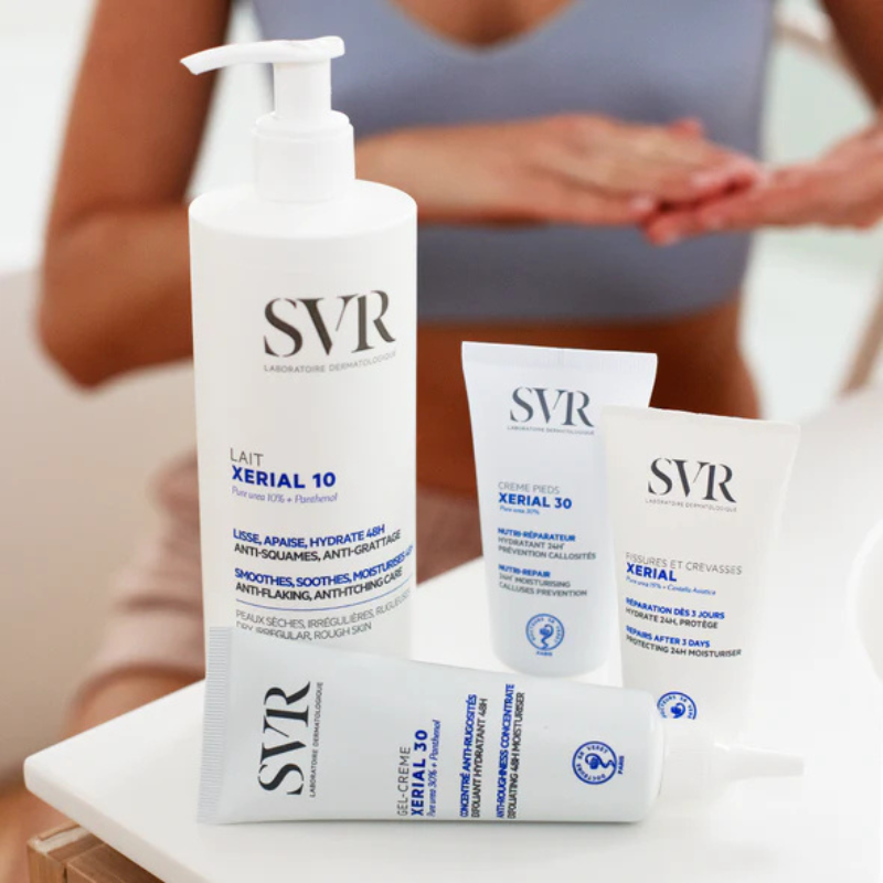 SVR Xerial Gel Lavant Peeling - Gel Doccia Per Pelle Secca, Ruvida O Squamosa 400 ml