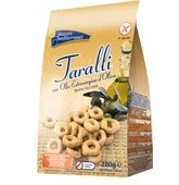 Piaceri Mediterranei Taralli Con Olio Extravergine Di Oliva Senza Glutine 200 g Piaceri Mediterranei Taralli Con Olio Extravergine Di Oliva Senza Glutine 200 g