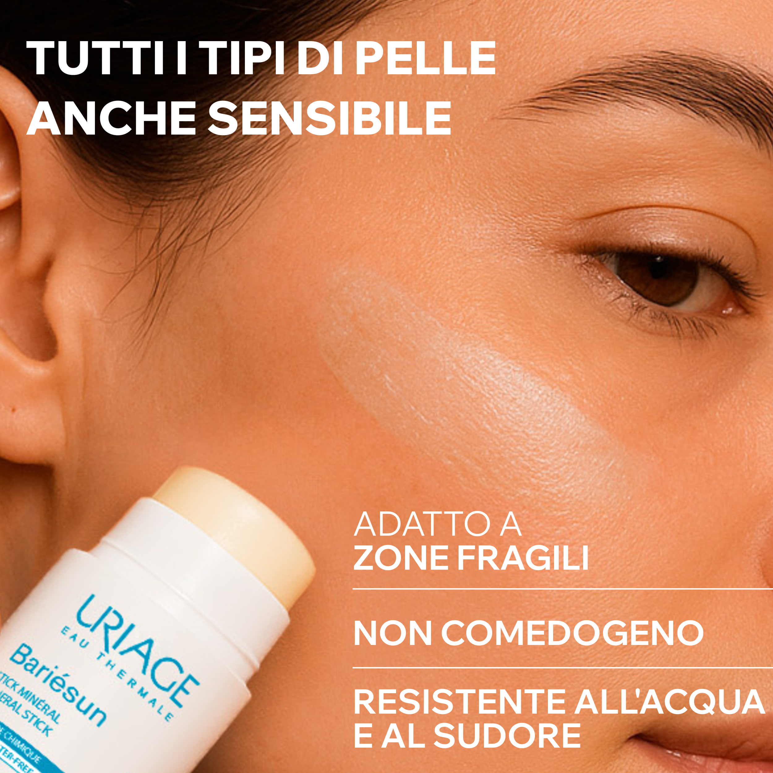 Uriage - Bariesun - Stick Minerale SPF50+ Per Viso E Corpo 18 g