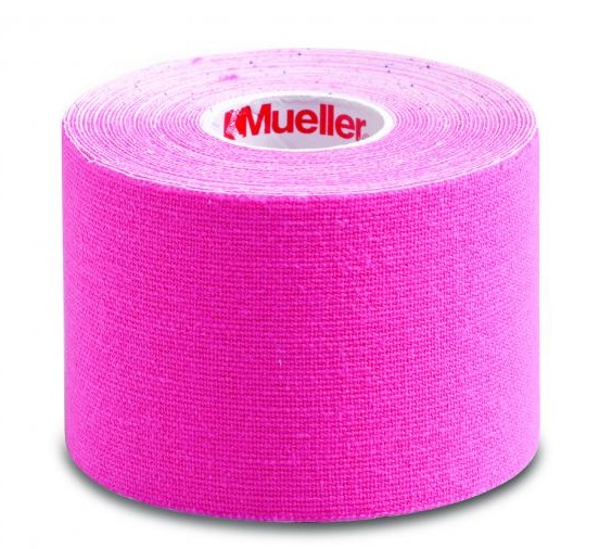 Farmacare Kinesio Taping Benda Autoadesiva Eastica Kinesiologia Rosa 5x5 cm
