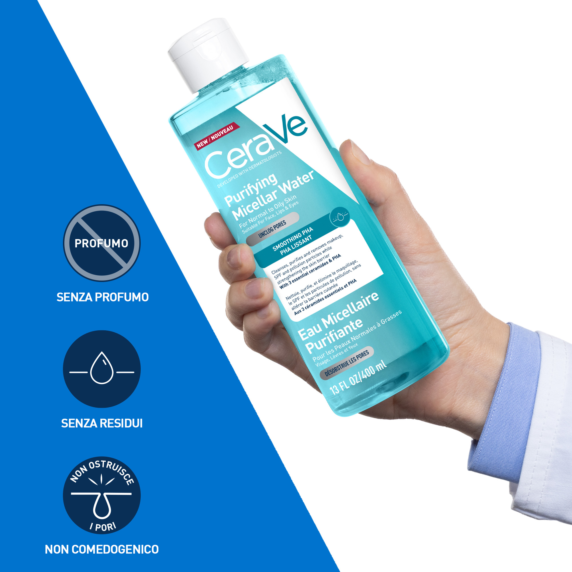 CeraVe - Acqua Micellare Purificante Per Pelli Normali A Grasse 400 ml