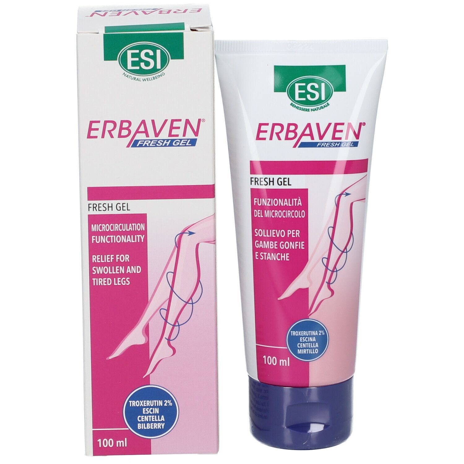 Esi Erbaven Fresh Gel Gambe Pesanti 100 ml
