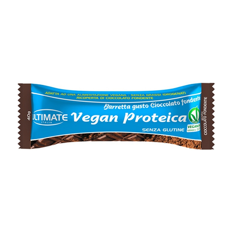 Ultimate Italia - Barretta Proteica Vegana Gusto Cioccolato Fondente Da 40 g