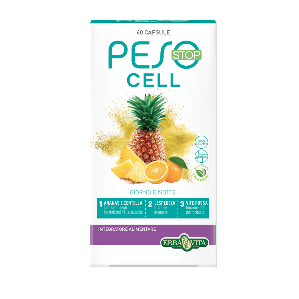 Erba Vita Peso Stop Cell Giorno e Notte Integratore Anticellulite 60 Capsule Erba Vita Peso Stop Cell Giorno e Notte Integratore Anticellulite 60 Capsule