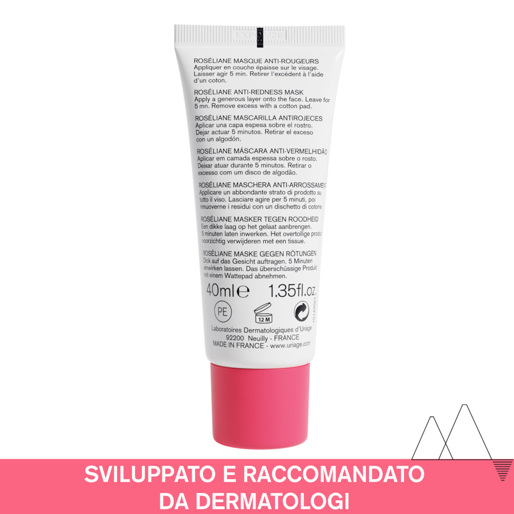 Uriage Roséliane Maschera Anti-rossore Lenitiva Viso 40 ml Uriage Roséliane Maschera Anti-rossore Lenitiva Viso 40 ml