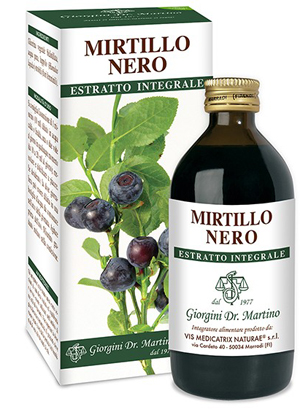 Dr. Giorgini Mirtillo Nero Estratto Integrale Integratore Drenante 200 ml Dr. Giorgini Mirtillo Nero Estratto Integrale Integratore Drenante 200 ml