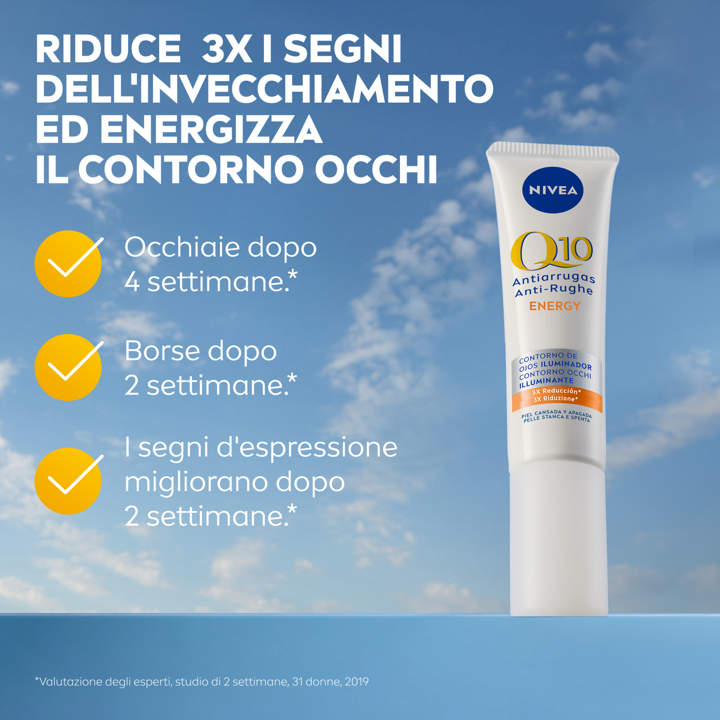 NIVEA Q10 ENERGY CONT OCCHI