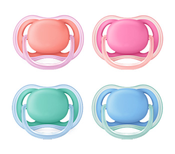 Philips Avent Succhietto Ultra Air Mix 6-18 m+ 2 Succhietti Colori Misti