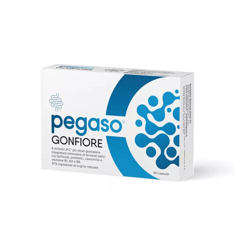Schwabe Pharma - Pegaso Gonfiore 30 Capsule - Integratore Per Intestino Iperattivo