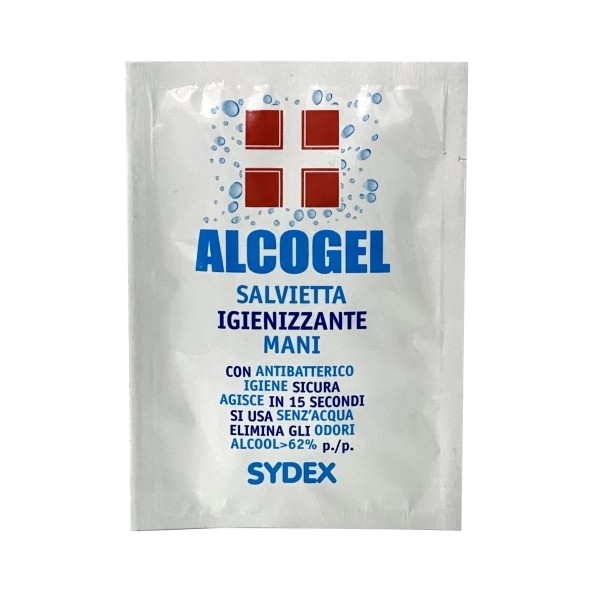 ALCOGEL SALVIETTINE IGIENIZZANTE MANI MONOUSO 10 PEZZI