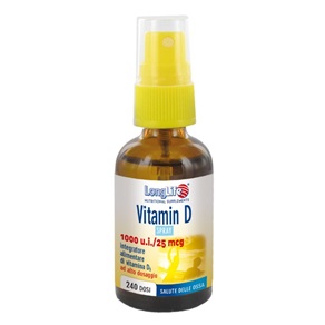 LongLife Vitamin D 1000 U.I. Integratore Ossa Spray 30 Ml