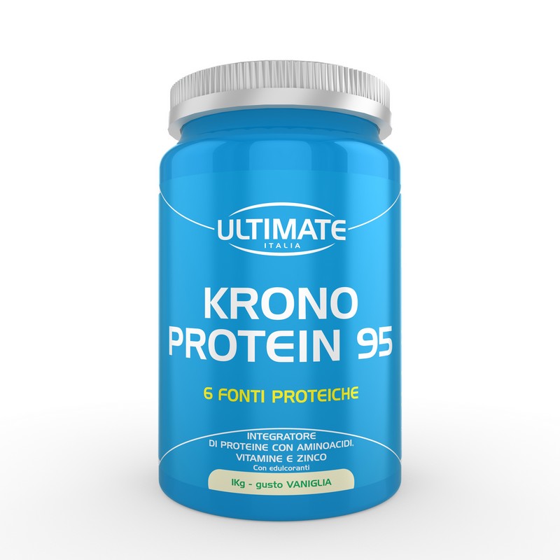 Ultimate Italia Krono Protein 95 Gusto Vaniglia - Integratore Di Proteine 1 Kg