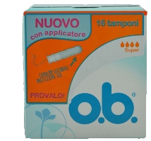 O.B. Compact Applicator Super 16 Assorbenti Interni con Applicatori