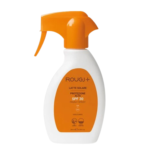 Rougj - Latte Solare SPF30 - Protezione Solare Molto Alta Viso E Corpo Trigger Spray 200 ml