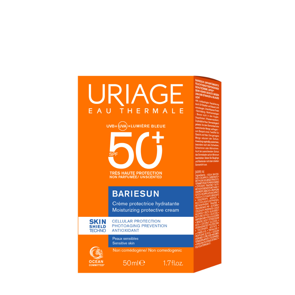 Uriage - Bariesun - Crema Protettrice Idratante SPF50+ Non Profumata Viso 50 ml