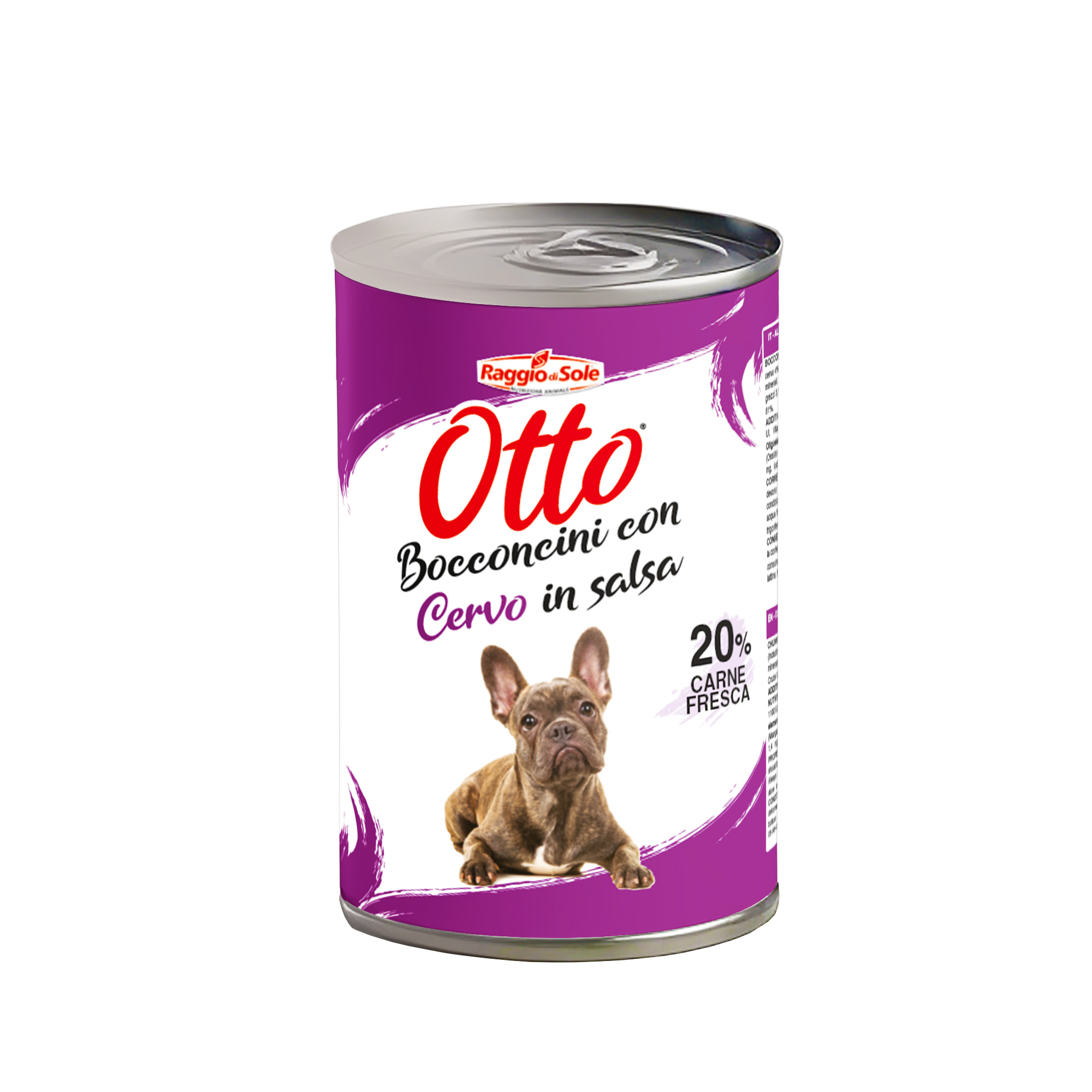 RAGGIO DI SOLE OTTO CANE BOCCONI SALSA CERVO 415GR (lattina)
