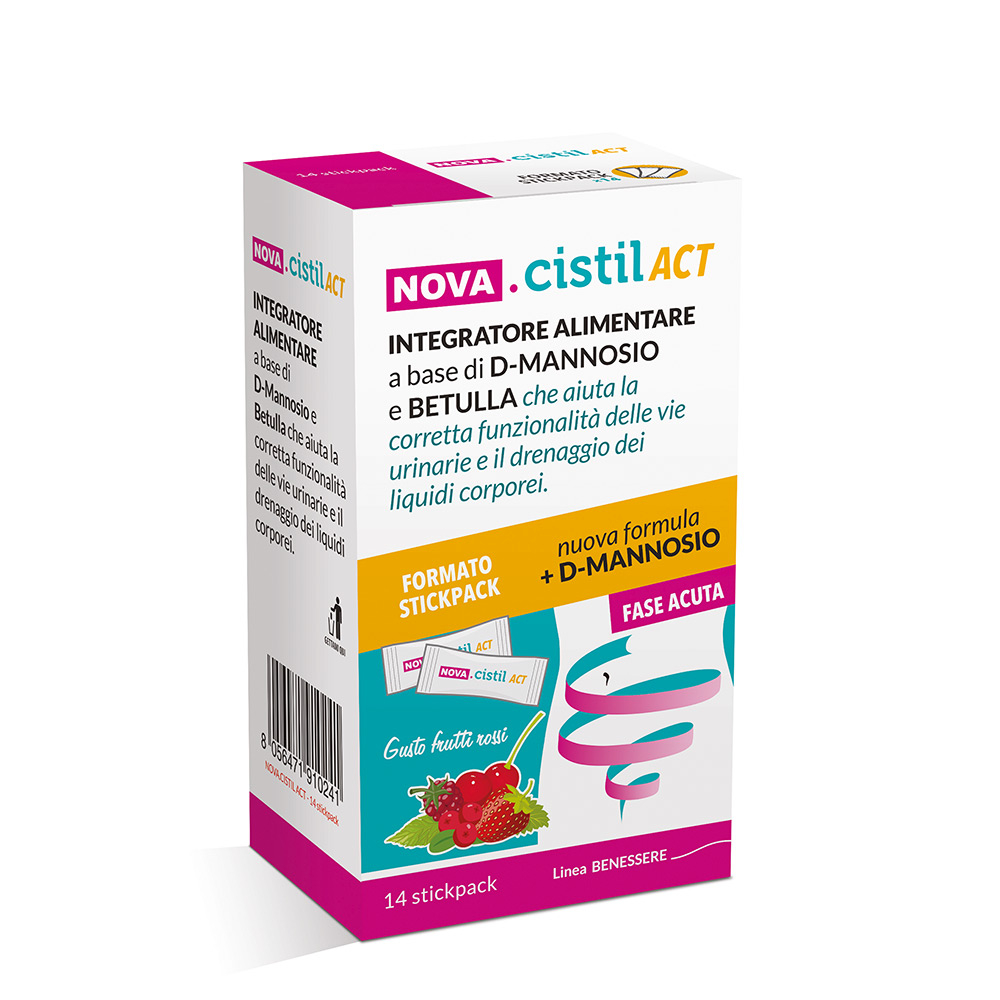 Nova Cistil Act Integratore 14 Stick Nova Cistil Act Integratore 14 Stick