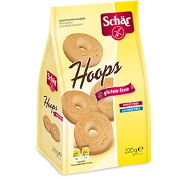 Schar Hoops Biscotti di Pasta Frolla Senza Glutine 220 g Schar Hoops Biscotti di Pasta Frolla Senza Glutine 220 g