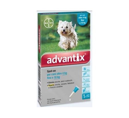 ADVANTIX SPOT ON 1 pipetta  1ml CANI 4-10 KG