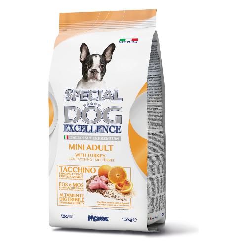 SPECIAL DOG CANE EXCELLENCE MINI ADULT TACCHINO 1,5KG