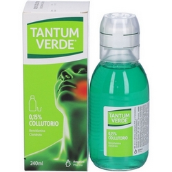 Tantum Verde - Collutorio con Benzidamina cloridrato allo 0,15% - flacone da 240 ml