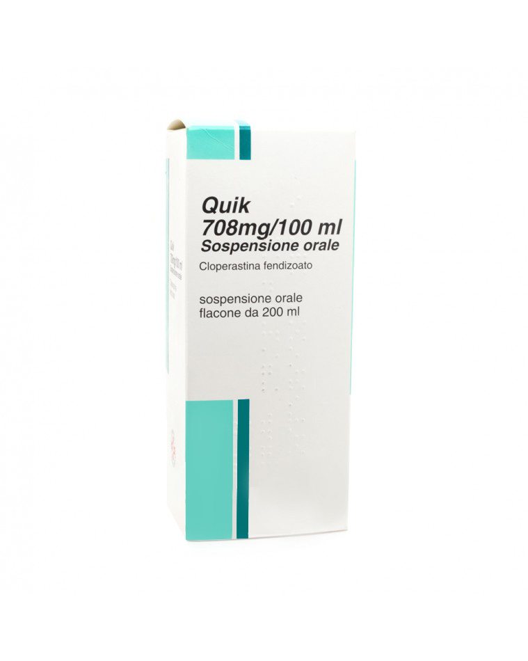 Quik Sospensione Orale 708 mg/100 ml Cloperastina fendizoato 200 ml