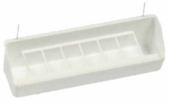 VERSELE LAGA MANGIATOIA VOLATILI VENERE PLASTICA GANCI METALLICI 20,6x5x6,5CM