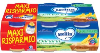 Mellin Omogeneizzato Di Frutta Banana 6 x 100 g Mellin Omogeneizzato Di Frutta Banana 6 x 100 g