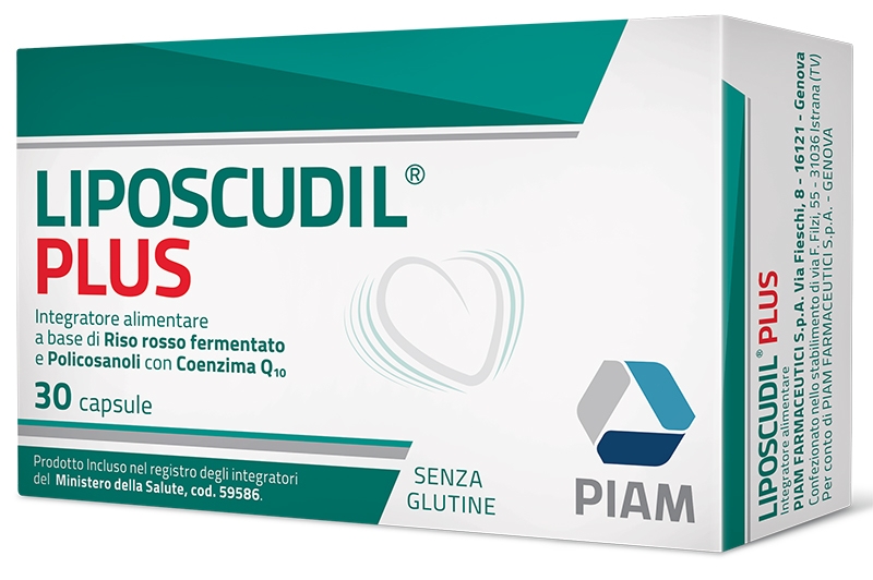Liposcudil Plus - Integratore per il colesterolo - 30 Capsule 