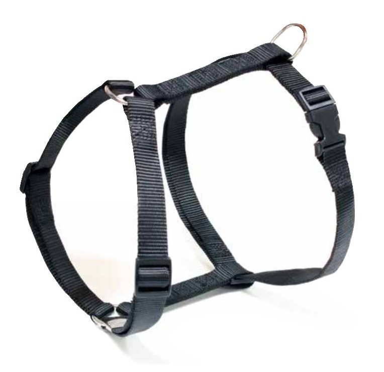 CROCI PETTORINA NYLON REGOLABILE NERO 19MMx55/95CM (REF. C5MZ0674)