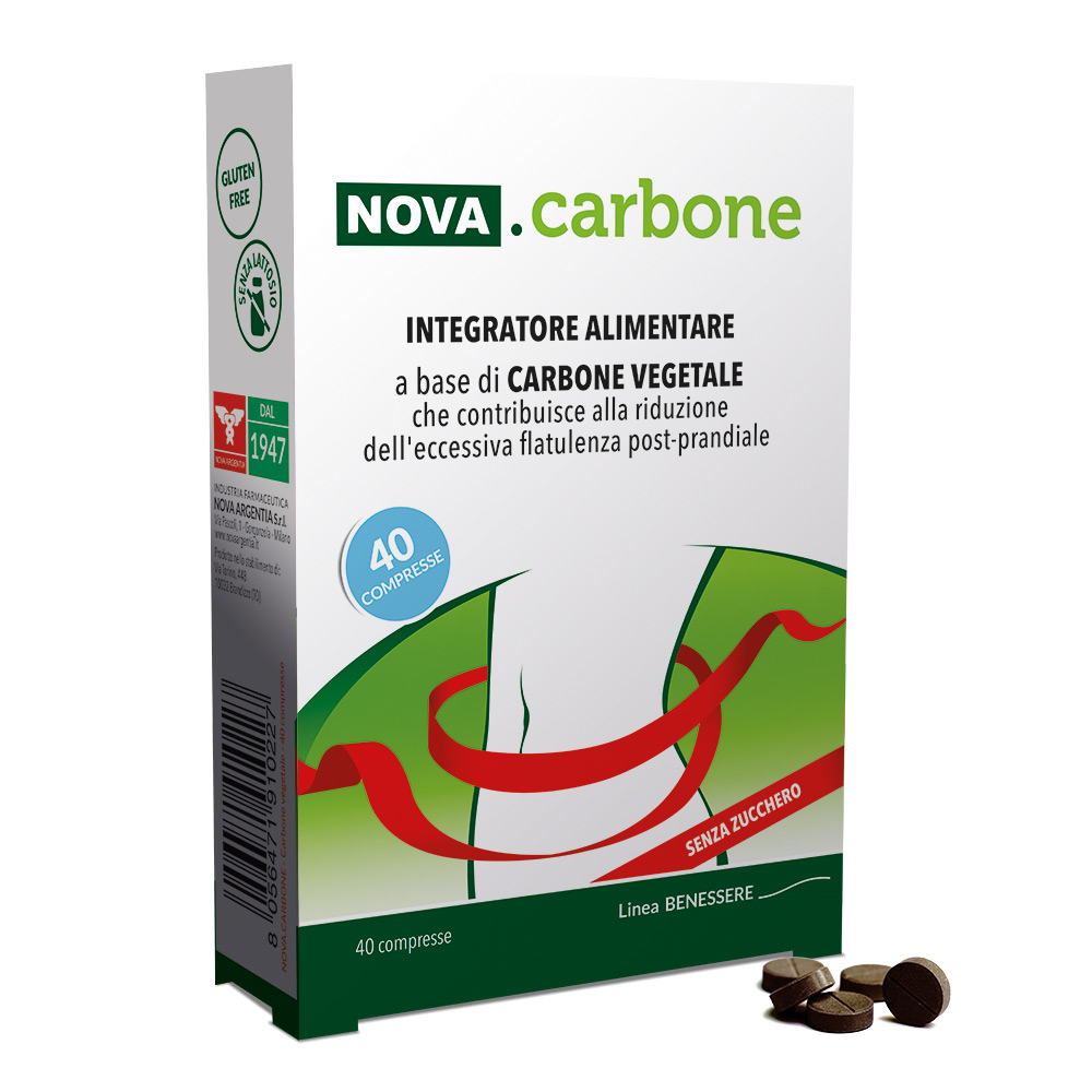 Nova Carbone Vegetale Integratore 40 compresse Nova Carbone Vegetale Integratore 40 compresse