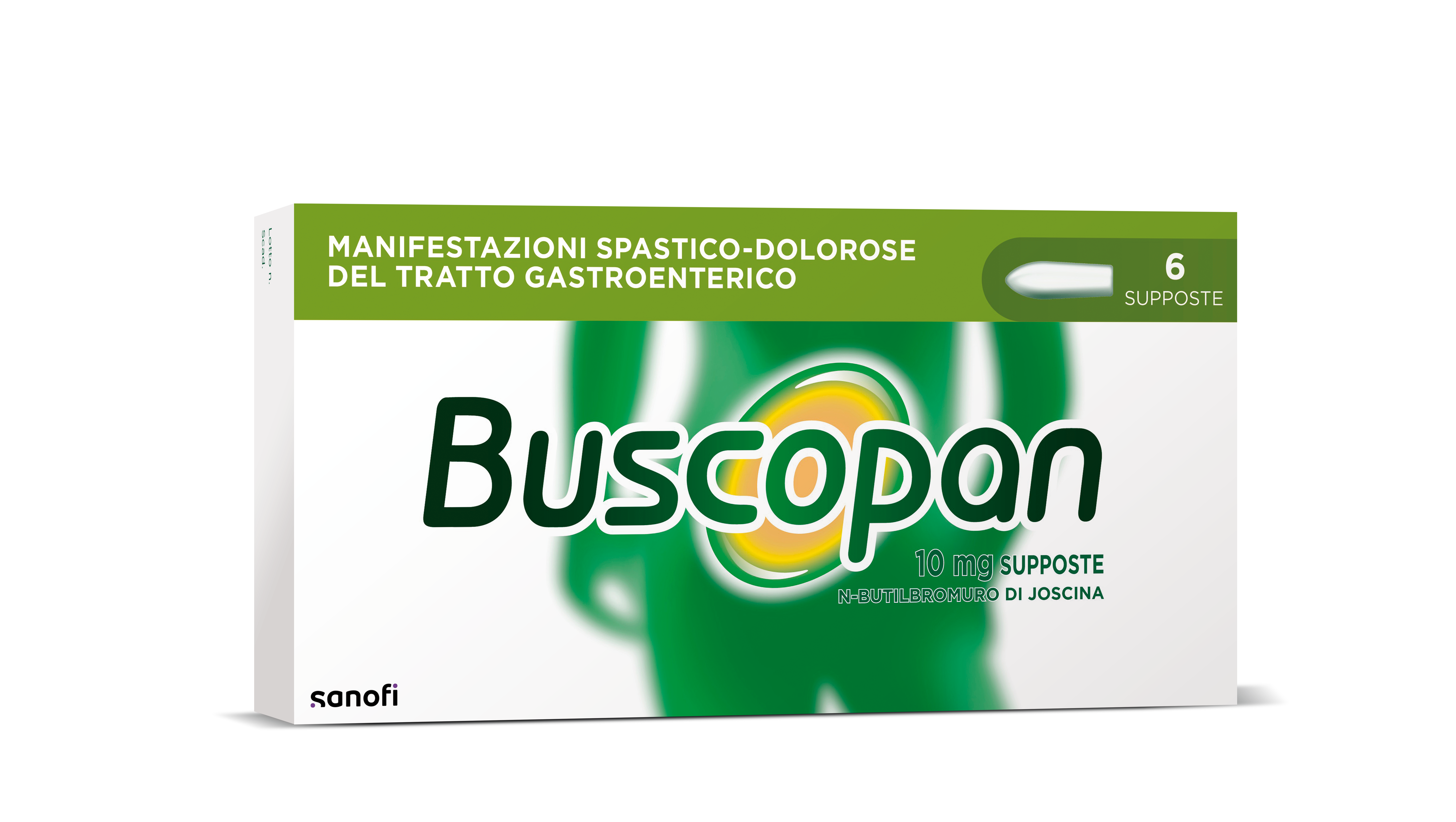 Buscopan 10 mg - 6 Supposte Contro Mal Di Pancia, Dolori E Crampi Addominali