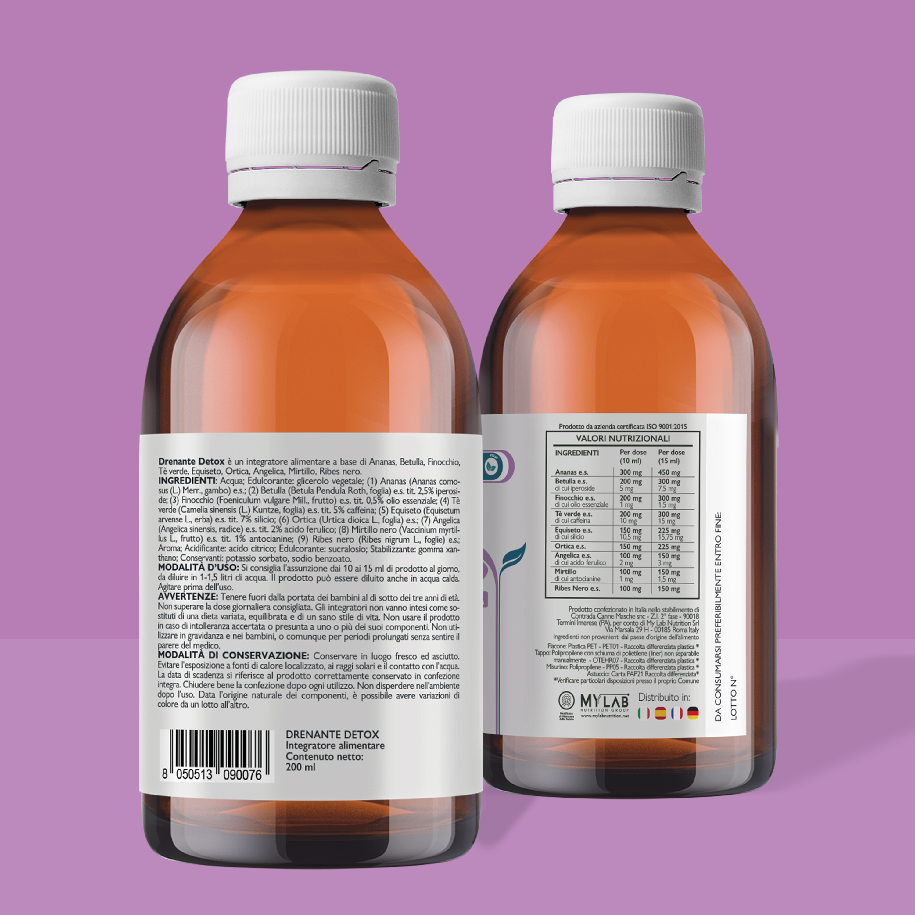Nutracle Drenante Detox 200 Ml - Integratore Depurativo
