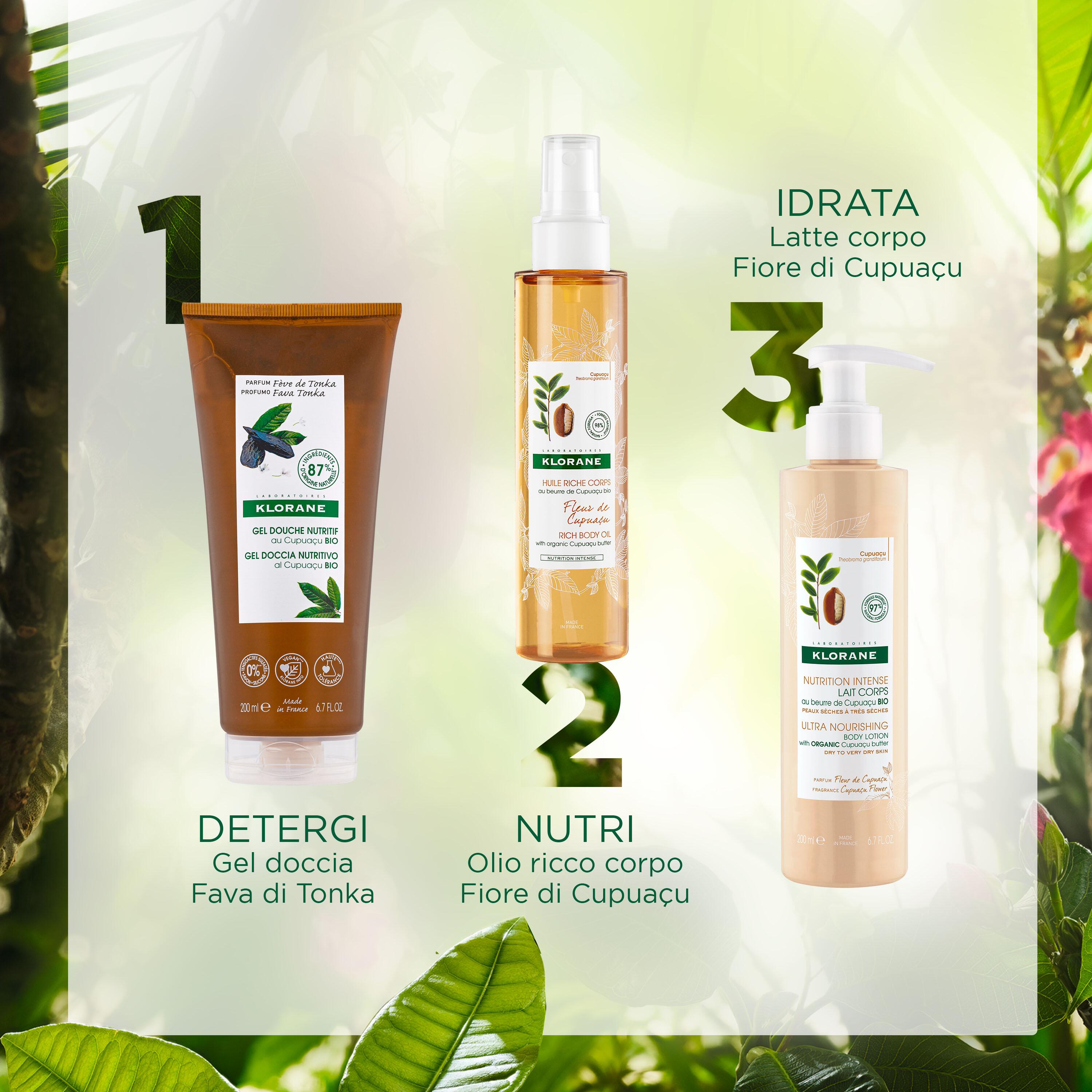 Klorane - Gel Doccia Nutritivo Al Profumo Fava Tonka Per Tutti I Tipi Di Pelle 200 ml