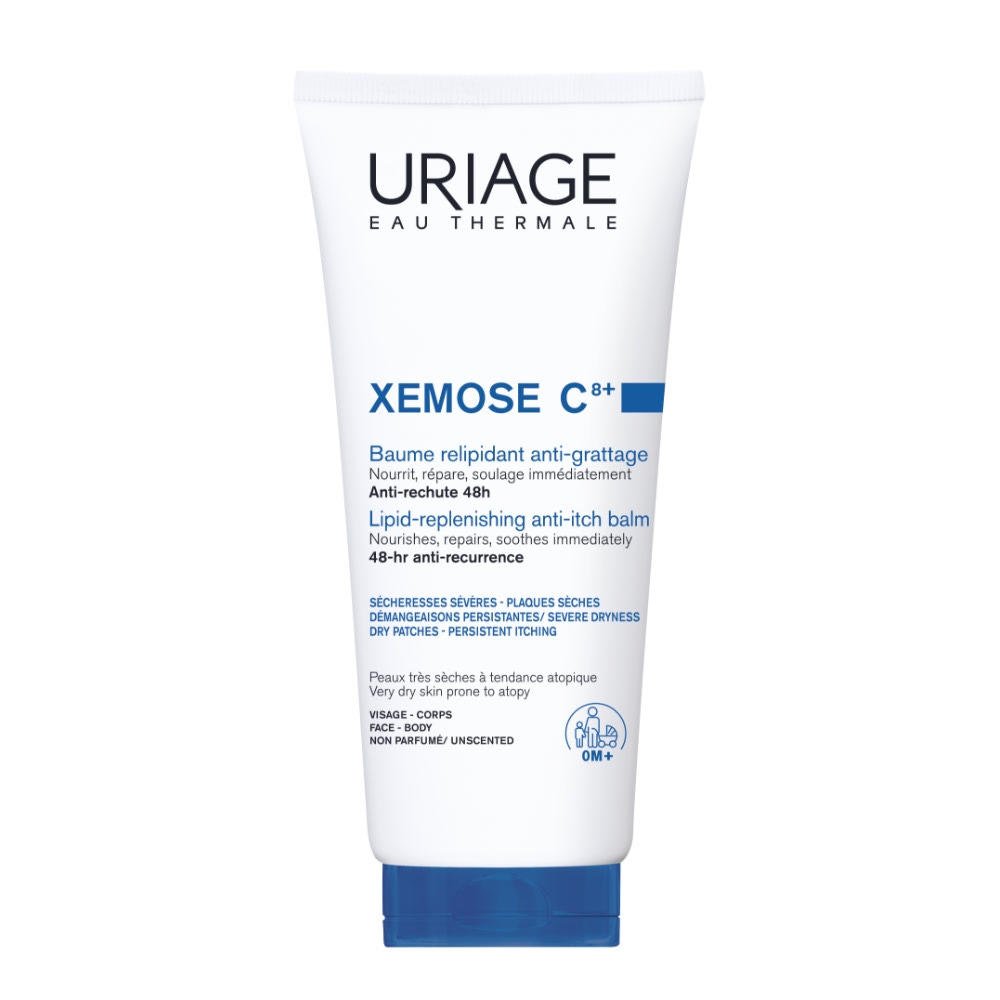 Uriage Xémose Crema Liporestitutiva Anti-irritazioni per pelle secca, a tendenza atopica di viso e corpo che lenisce le sensazioni di prurito e dà comfort a lunga durata 200 ml