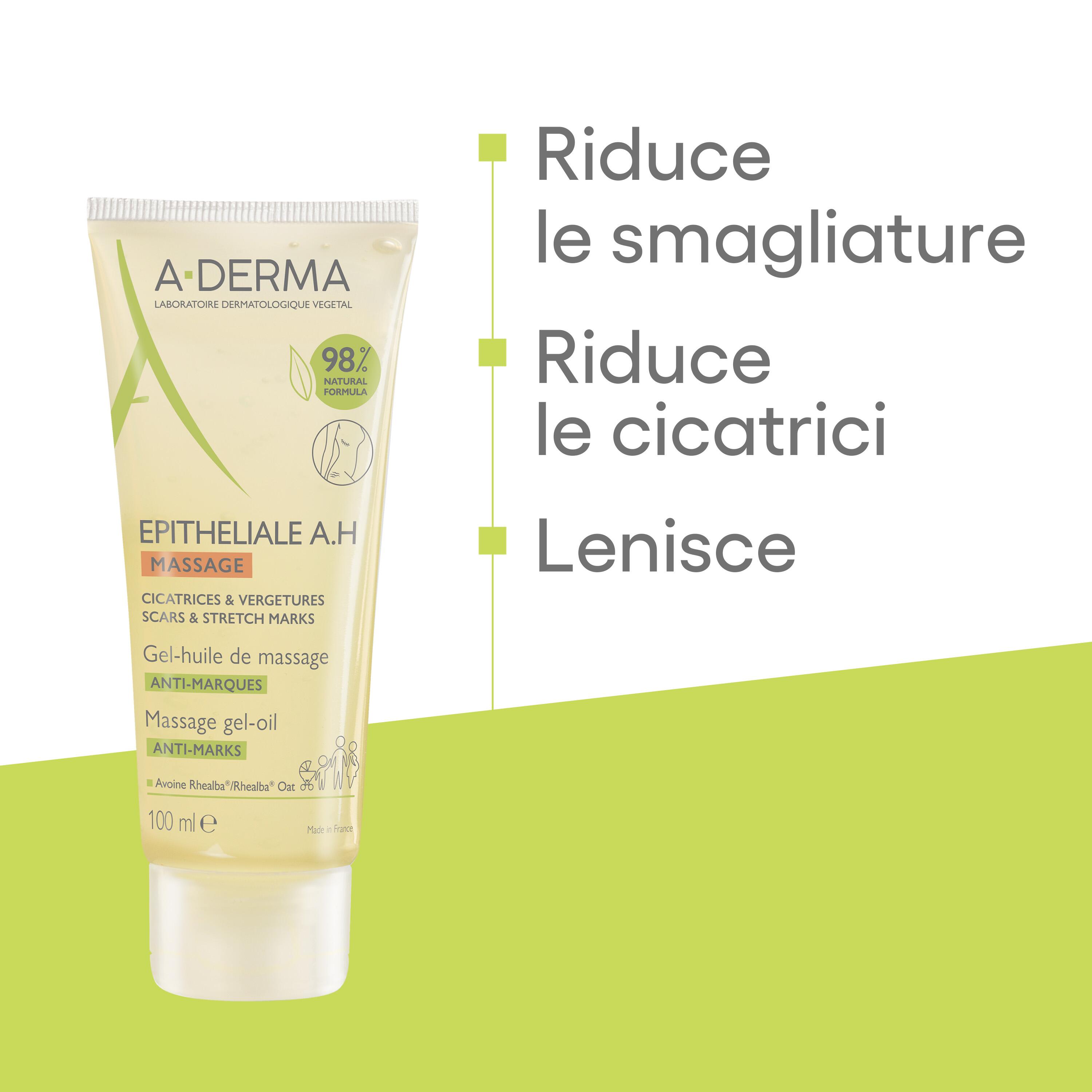 A-Derma Epitheliale A.H. Ultra Repair - Gel-Olio Massaggio Per Cicatrici E Smagliature 100 ml