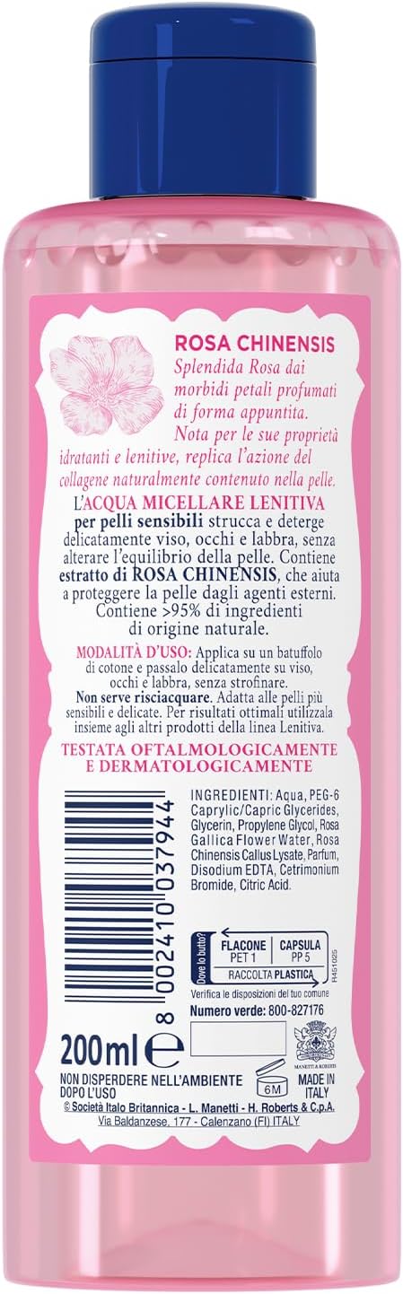 Acqua Alle Rose - Acqua Micellare Struccante Lenitiva Viso 200 ml
