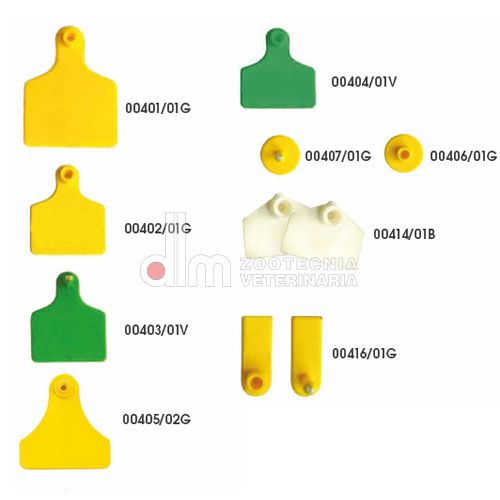 MARCA NON NUMERATA TONDO MASCHIO GIALLA CAD. (REF. 00407/G) - ALLFLEX