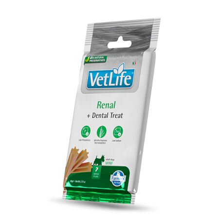 FARMINA VET LIFE CANE SNACK RENAL MINI ADULT 60GR