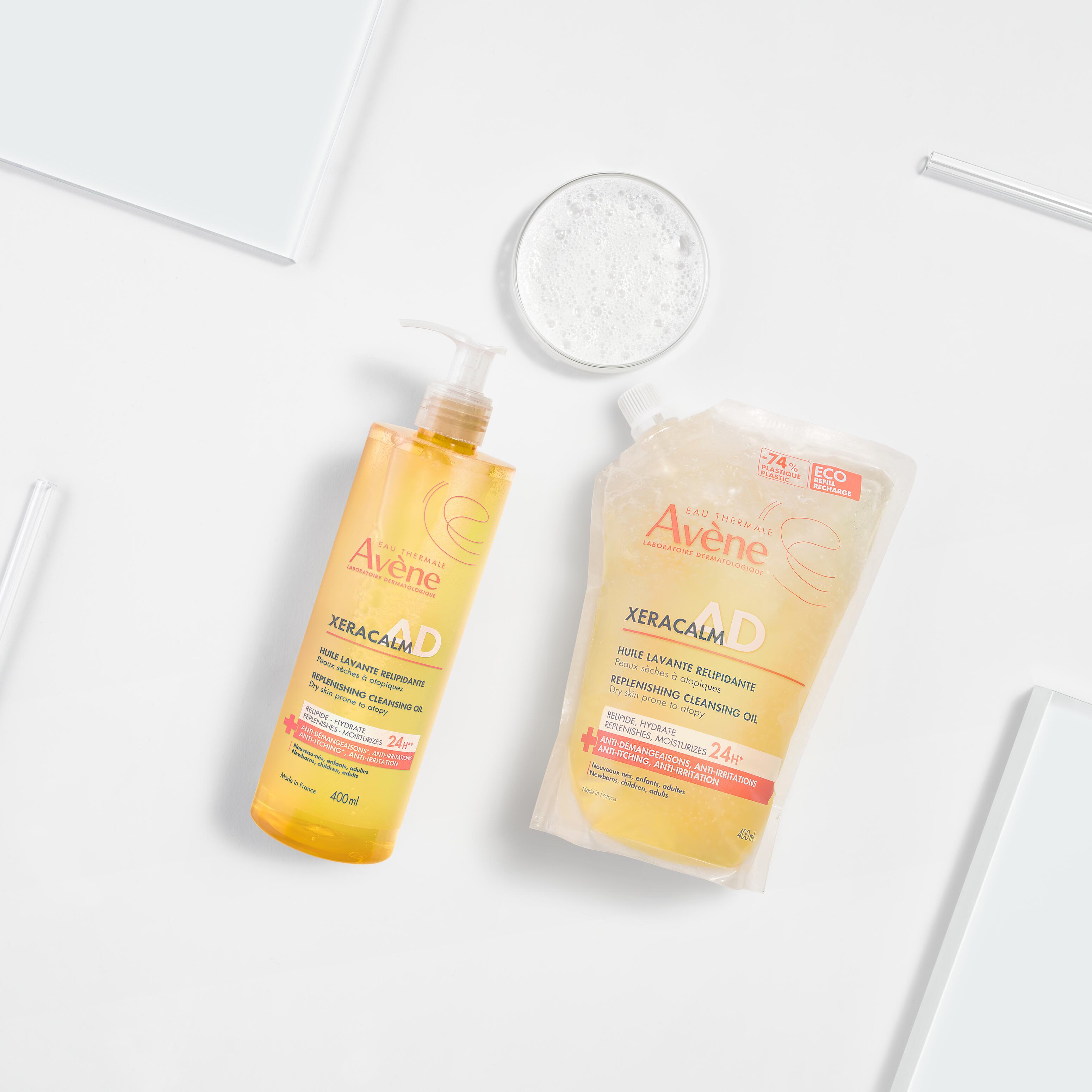 Avène Xeracalm AD - Olio Detergente Liporestitutivo Per Pelle Secca E Atopica Eco-Ricarica 400 ml