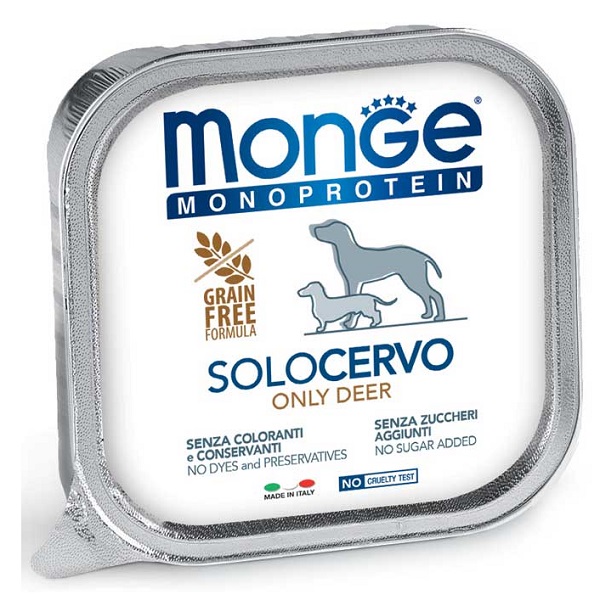 MONGE MONOPROT 100% CERVO 150G