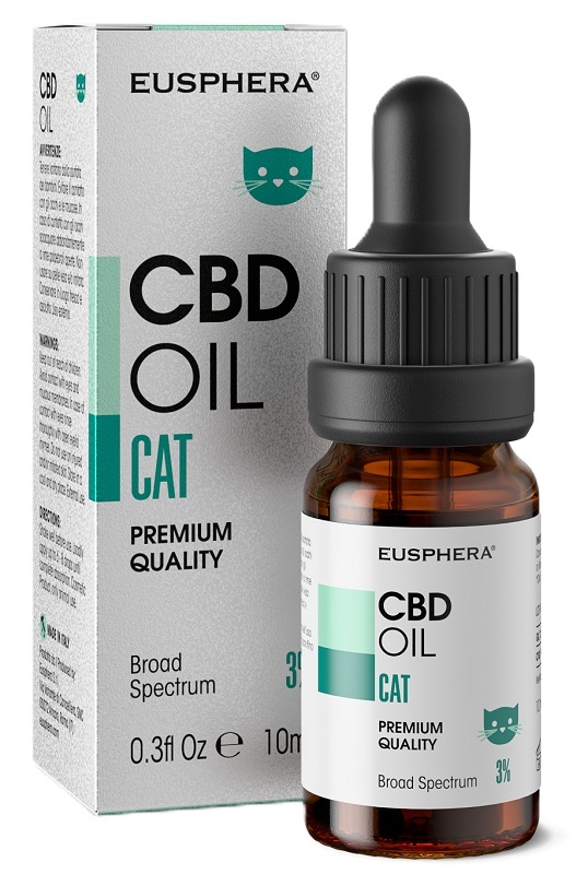 Eusphera CBD Oil Cat - Olio Calmante Naturale Per Gatti 10 ml