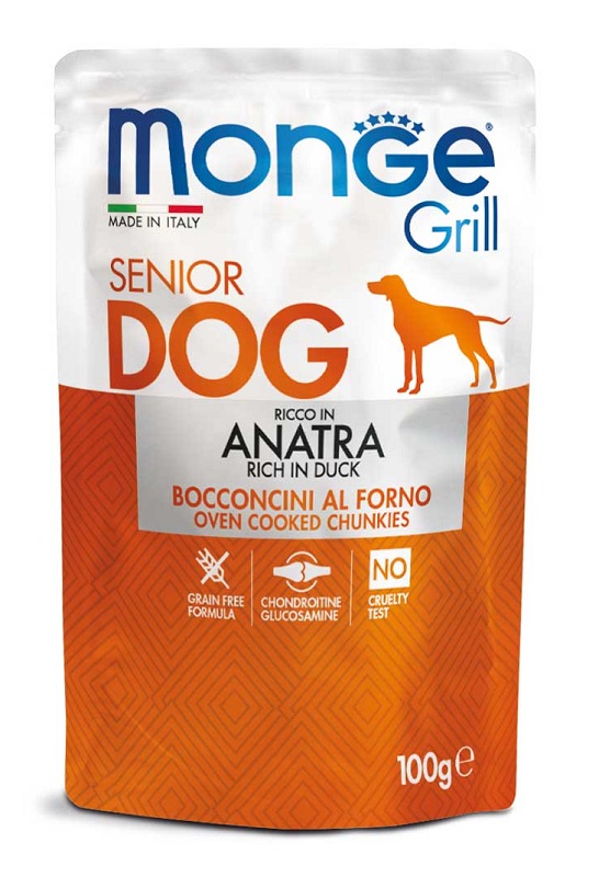 MONGE GRILL SENIOR ANATRA 100G