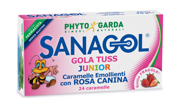 Sanagol Gola Tuss Junior Gusto Fragola 24 Caramelle Sanagol Gola Tuss Junior Gusto Fragola 24 Caramelle